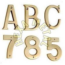 Brass Alphabet Numerals