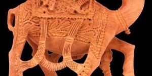 Wooden Camel Statue