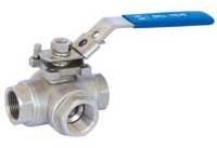 3 and 4 Way Screwed Ball Valve
