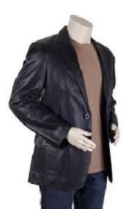 Mens Leather Blazer