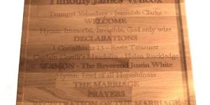 Engraved Wood Products