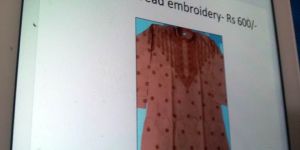 Chikan Embroidered Mens Kurta