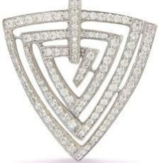 Women Triangular Diamond Pendant