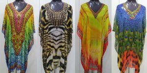 Beachwear Resort Wear Digital Print Kaftans