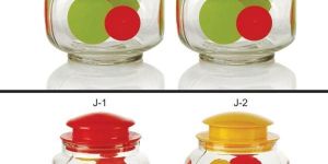 2 Piece Glass Jar Set