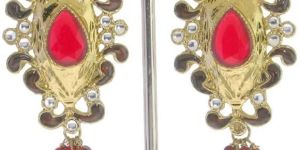 Kundan Meena Earrings