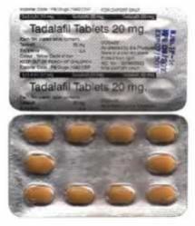 Tadalafil 20mg Tablets