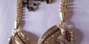 Gold Polish Gemstone Pendants