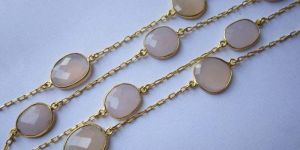 Pink Chalcedony Chain