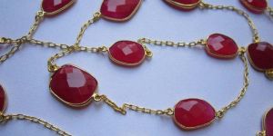 Pink Chalcedony Chain