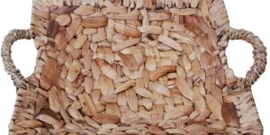 Bamboo Square Shaped Basket with Handle