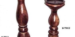 Mango Wood Candle Holders