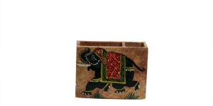 Handcrafted Pen Cum Card Stand