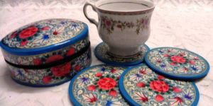 Paper Mache Coasters Set