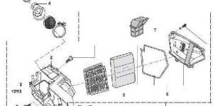 Two Wheeler Air Filter Assembly