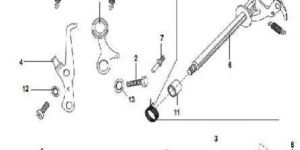 Two Wheeler Gear Change Assembly