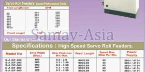 High Speed Servo Roll Feeder