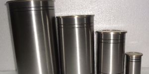 Cylindrical Metal Urn