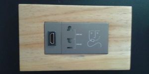 WOODEN PLATE GRAY ACCESSORIES