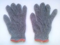 Grey Knitted Hand Gloves