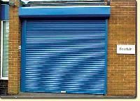 Blue Steel Shutter Doors