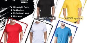 Mens Sports Round Neck Half Sleeve T-shirt