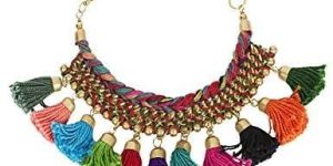 indian handmade thread necklace