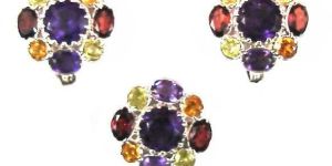 Silver English Lock Earrings