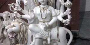 Marble Durga Maa Statue