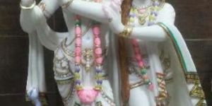 Marble Radha Krishna Statue