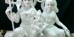 Marble Shiv Parivar Statue