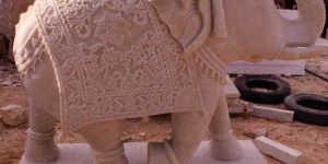 Sandstone Elephant Statue