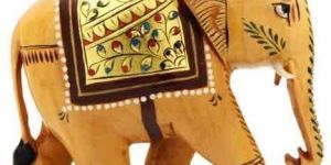 Wooden Elephant Statue