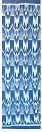 Blue Teal Purple Ikat Fabrics