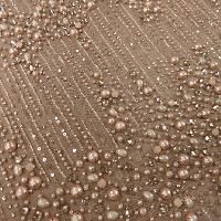 Pearl Beaded Embroidered Fabric
