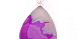 Boswana Agate Silver Pendant