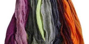 Embroidered Silk Scarves