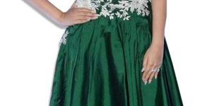 BOTTLE GREEN EMBROIDERED SUIT