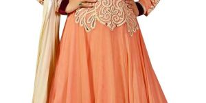 Peach Puff Salwar Kameez