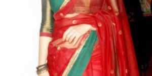 Red Vidya Balan Saree