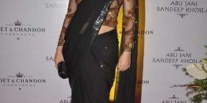 Sonali Black Saree