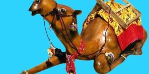 Leather Camel Statue