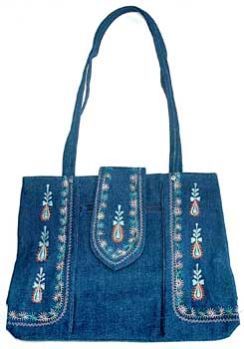 Denim Shopping Bag