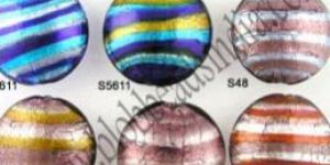 Silver Foil Glass Beads