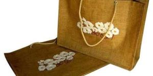Jute Aplic Designer Bags