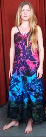 Ladies Printed Long Dress