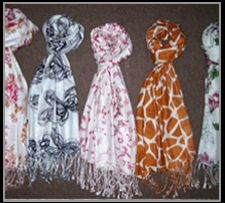 Viscose Solid Color Printed Shawls