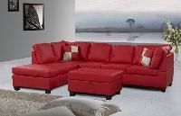 Leather Red Sofas Fabrics