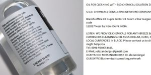 Mercury Oil for Sell for Cleaning Black Dollars