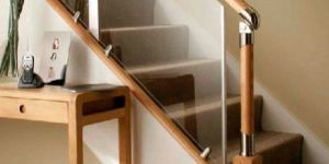 Wooden Glass Railing